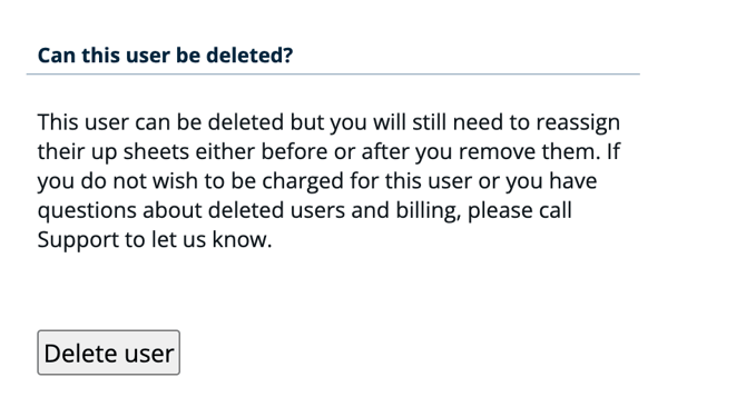 delete a user