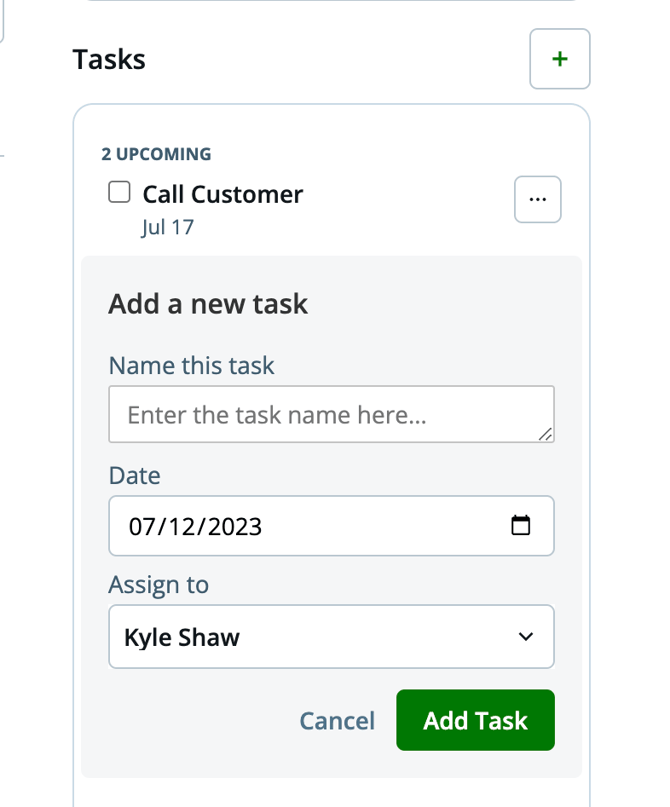 edting a task