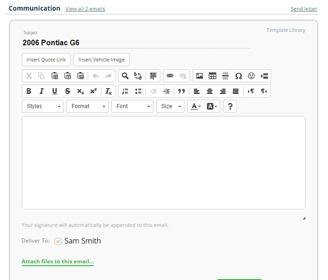 email template1