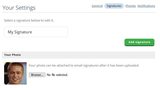 save signature