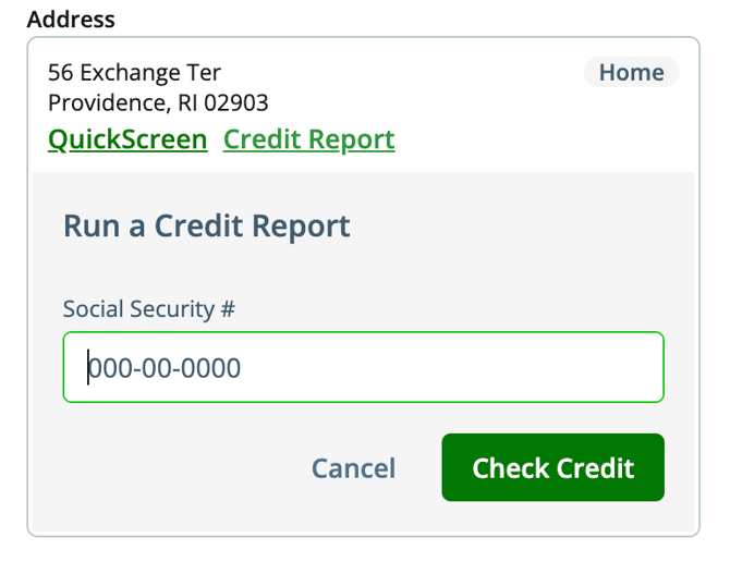 social security number