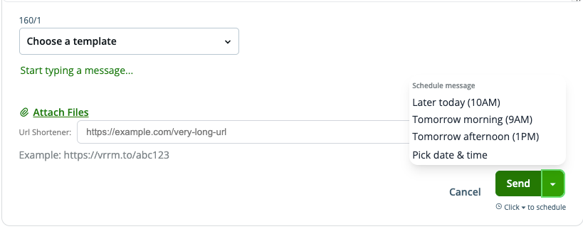 Flexible Automated Text Messages